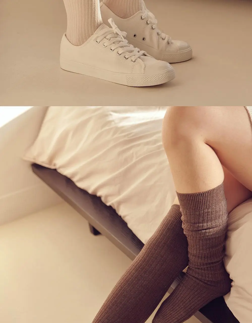 [류혜영 PICK] 마른파이브 넉넉 소프트 웜 골지 니삭스 5colors (블랙/차콜/그레이/베이지/아이보리)(숏,롱) 상세페이지 19